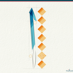 Arabic Calligraphy Alef Thuluth style