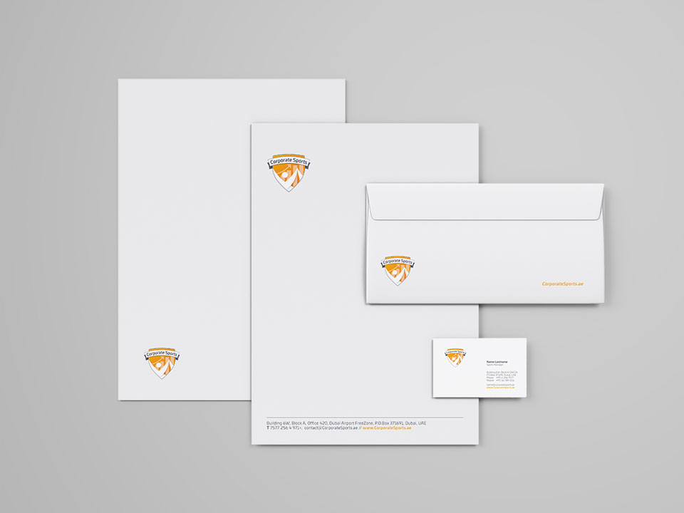 Corporate Sports Website, Social Media and Print Design