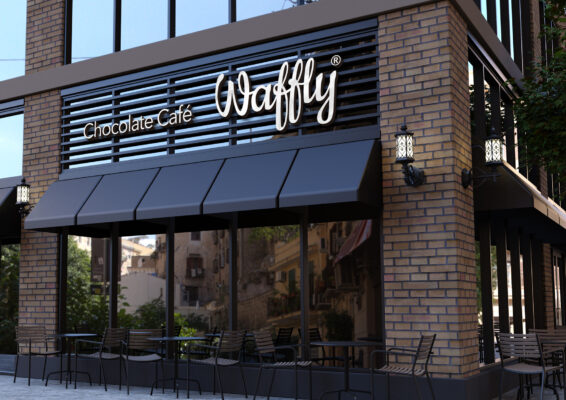 Waffly caffee Brand design