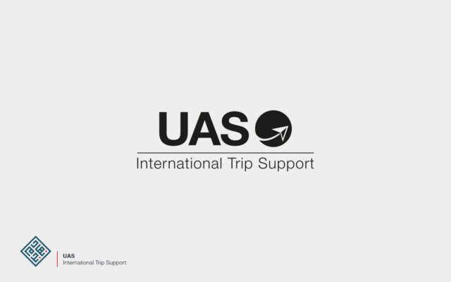 UAS International Trip Support Logo Design