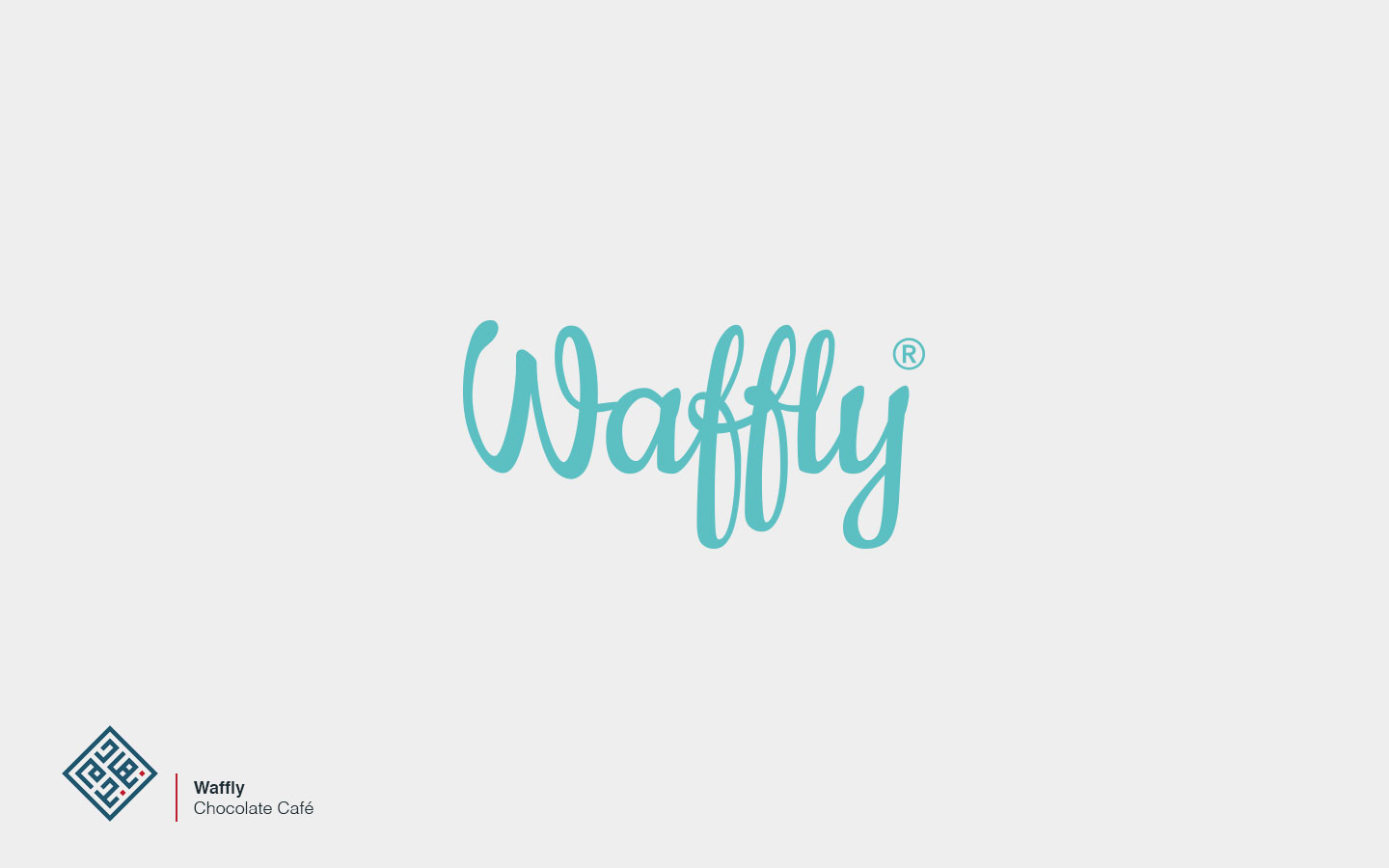 Waffly Chocolate Café Logo Design