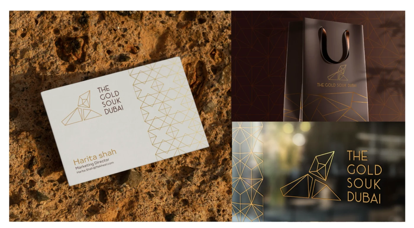 Visual representation of interconnected pathways in The Gold Souk Dubai, symbolizing trade and craftsmanship