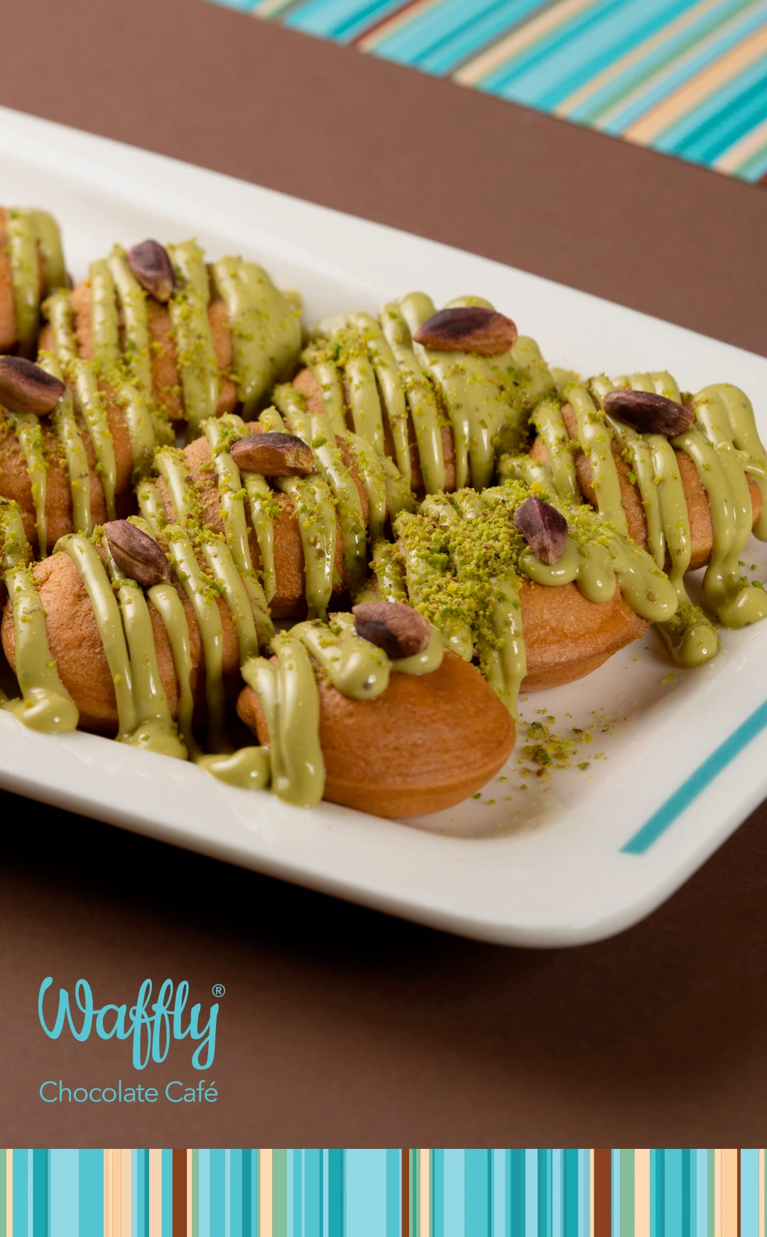 Waffly franchise identity system by Arabic branding expert Nihad Taisir