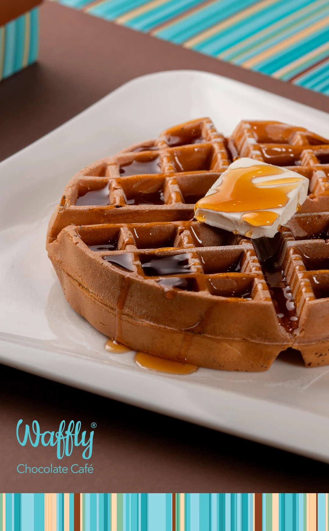 Waffly franchise identity system by Arabic branding expert Nihad Taisir