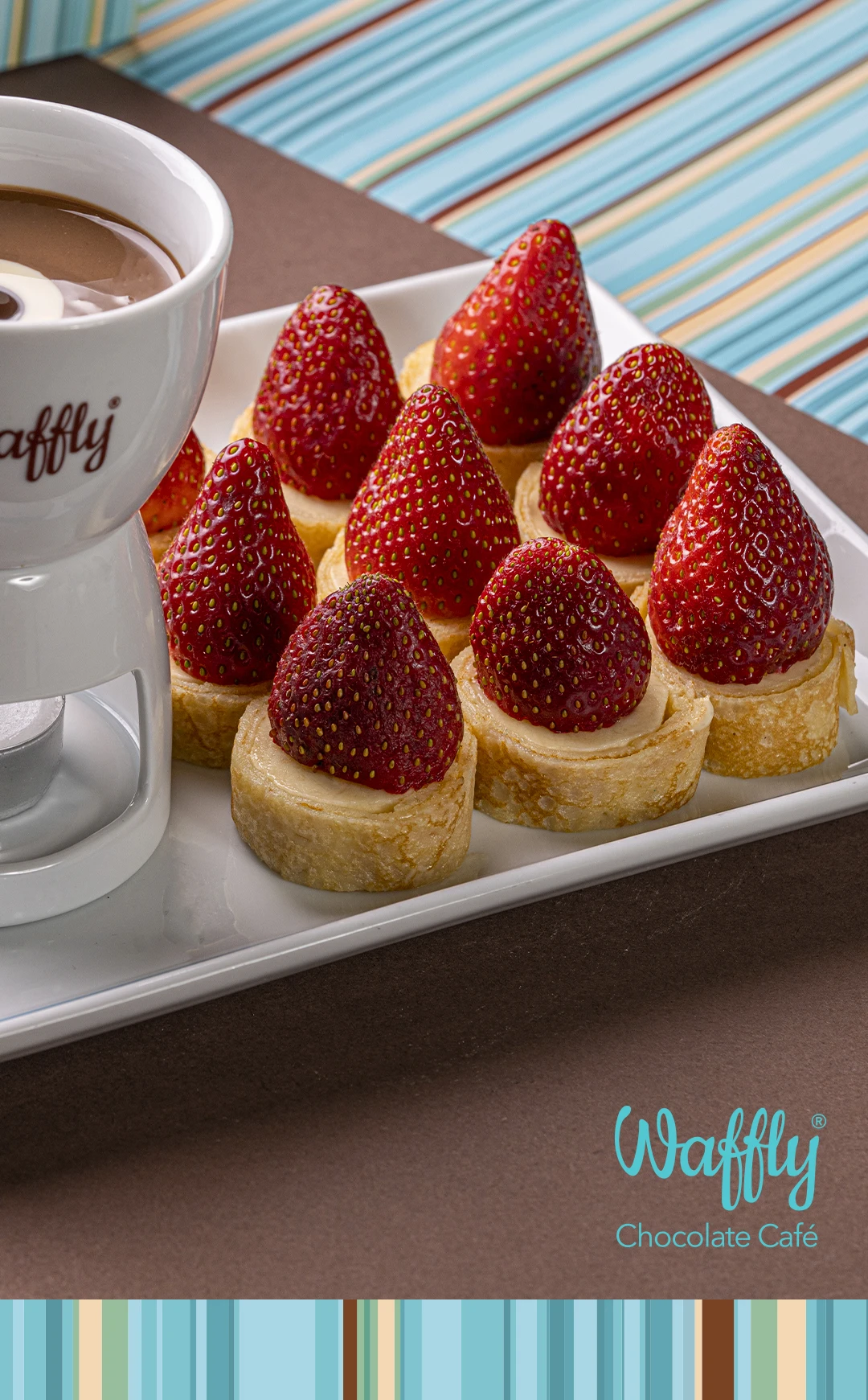 Waffly franchise identity system by Arabic branding expert Nihad Taisir